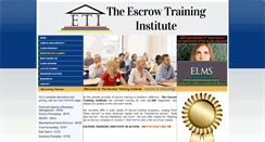 Desktop Screenshot of escrow-eti.com